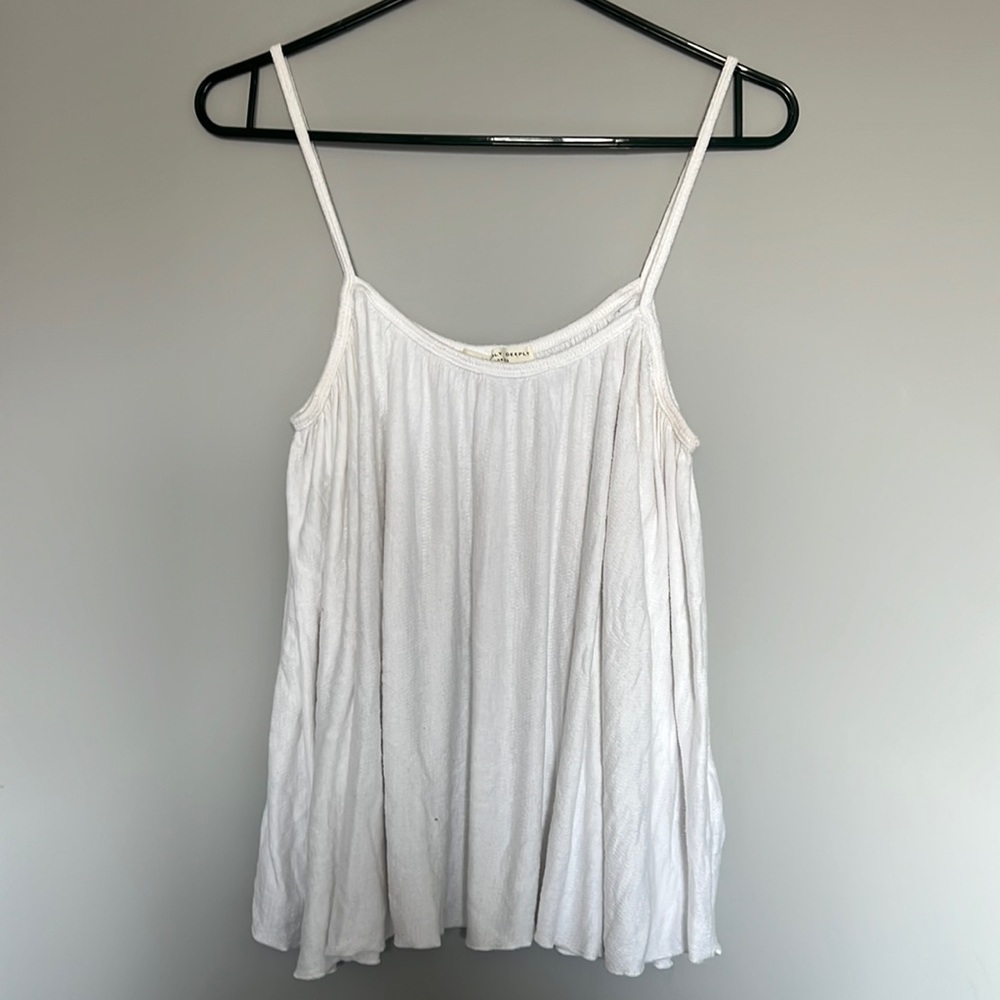 White tank top